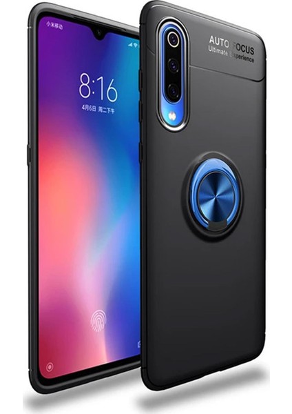 Xiaomi Mi 9 Kılıf Selfie Yüzüklü Tutuculu Esnek Silikon Rvl