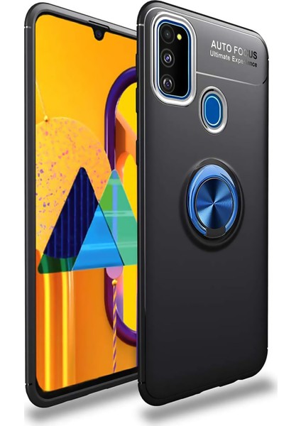 Samsung Galaxy M31 Kılıf M315 Selfie Yüzüklü Esnek Silikon Rvl