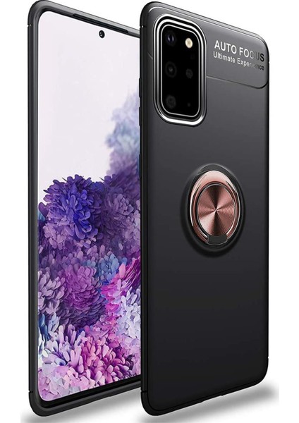 Samsung Galaxy S20 Plus Kılıf Selfie Yüzüklü Standlı Silikon Rvl