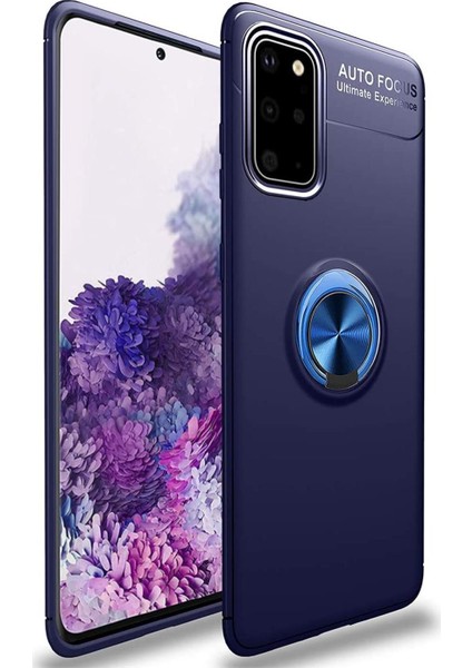 Samsung Galaxy S20 Plus Kılıf Selfie Yüzüklü Standlı Silikon Rvl