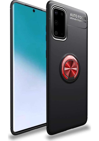 Samsung Galaxy S20 Kılıf Selfie Yüzüklü Standlı Silikon Rvl
