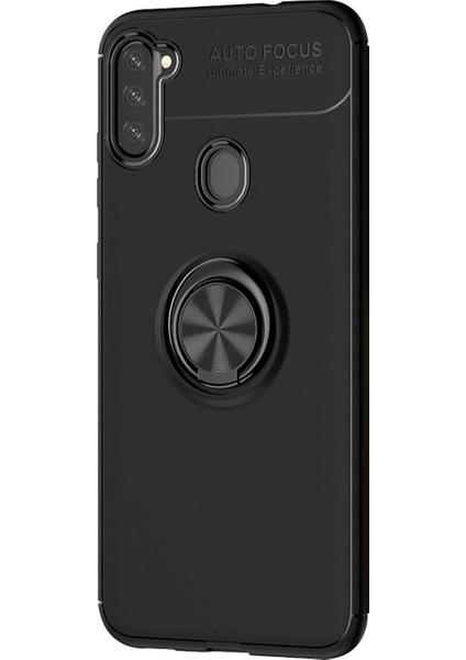 Samsung Galaxy A11 Kılıf A115 Selfie Yüzüklü Esnek Silikon Rvl