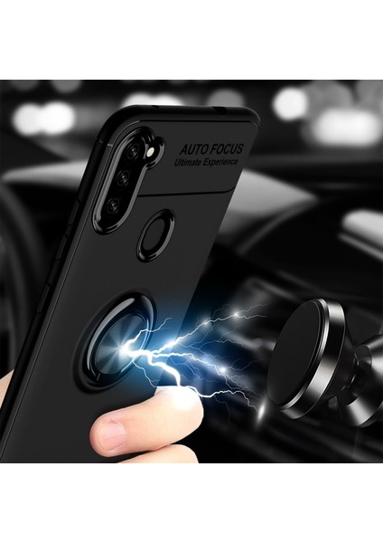 Samsung Galaxy A11 Kılıf A115 Selfie Yüzüklü Esnek Silikon Rvl