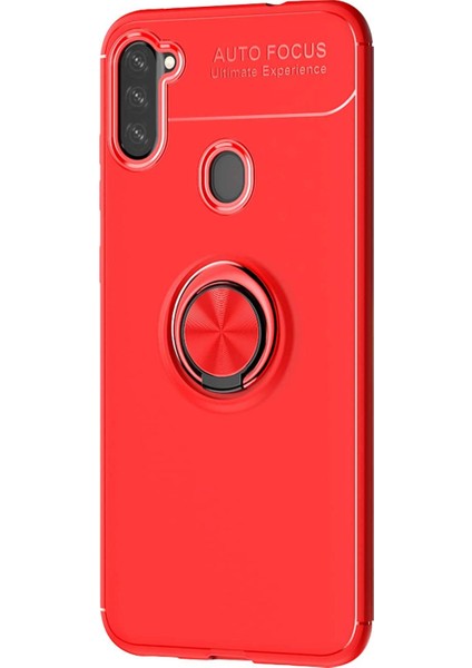 Samsung Galaxy A11 Kılıf A115 Selfie Yüzüklü Esnek Silikon Rvl