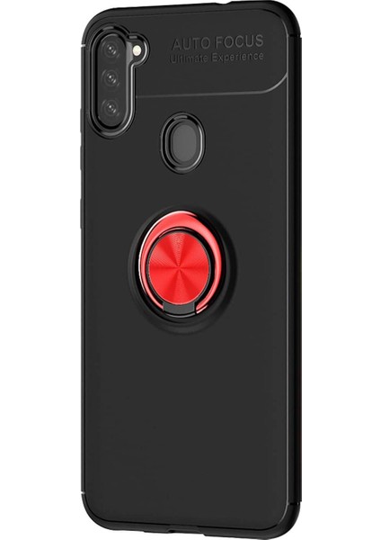 Samsung Galaxy A11 Kılıf A115 Selfie Yüzüklü Esnek Silikon Rvl