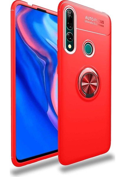 Huawei Y9 Prime 2019 Kılıf Selfie Yüzüklü Esnek Silikon Rvl