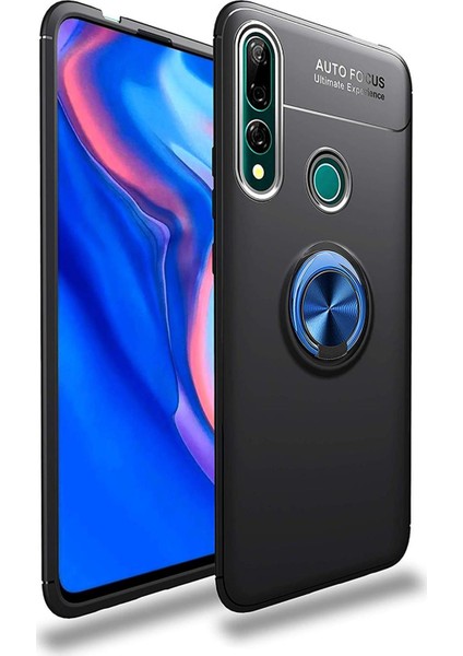 Huawei Y9 Prime 2019 Kılıf Selfie Yüzüklü Esnek Silikon Rvl
