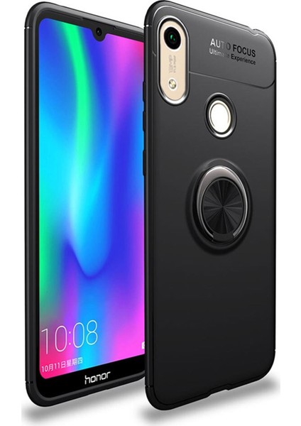 Huawei Y6 2019 Kılıf Selfie Yüzüklü Tutuculu Esnek Silikon Rvl