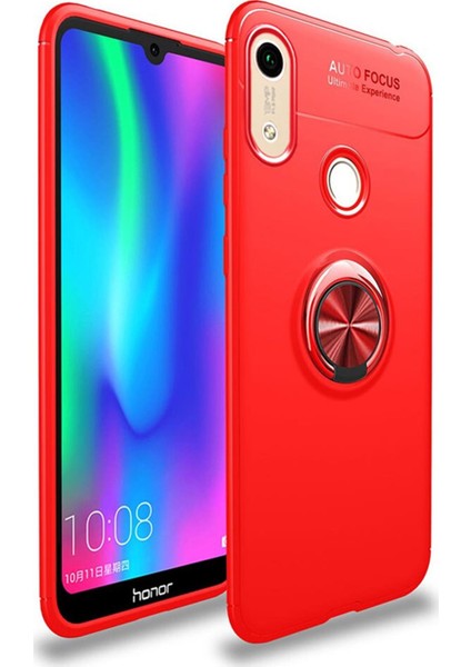 Huawei Y6 2019 Kılıf Selfie Yüzüklü Tutuculu Esnek Silikon Rvl