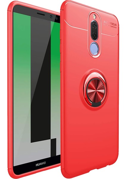Huawei Mate 10 Lite Kılıf Selfie Yüzüklü Esnek Silikon Rvl