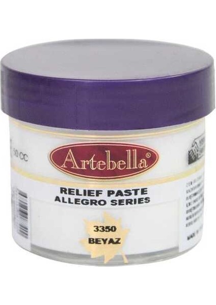 Allegro Rölyef Pasta 50 cc Beyaz