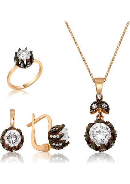 Gümüş Elmas Model Lale Bayan Set
