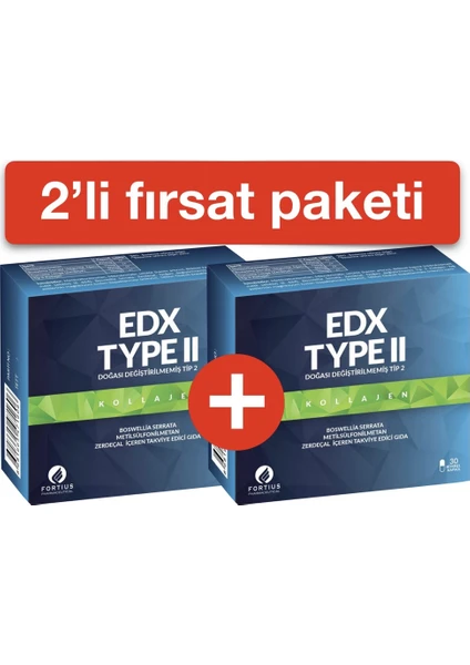 EDX TYPE II KOLLAJEN (2'Lİ PAKET)