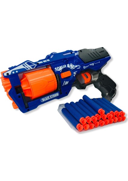 Nerf Tabanca Blaze Storm Sünger Atan Tabanca 20 Adet Soft Mermi