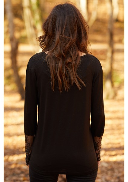 Kolu Dantel Detaylı Bluz 9KXK2-41666-02 fiyatları