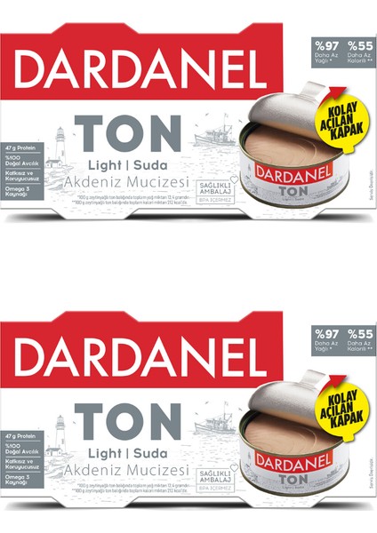 140 x 2 Lıght Ton Balığı 2'li Paket