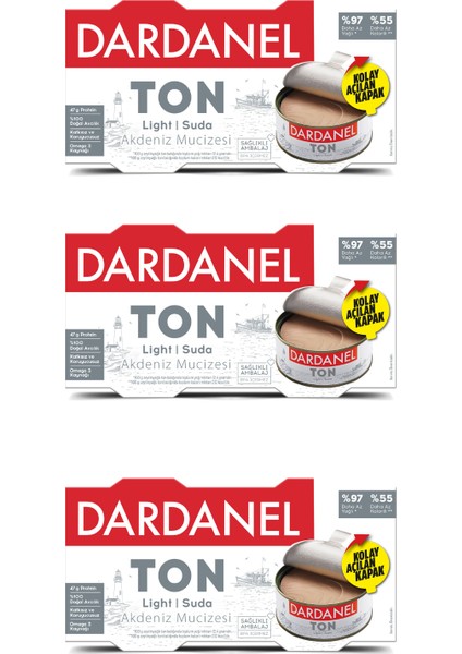 150 x 2 Lıght Ton Balığı 3'lü Paket