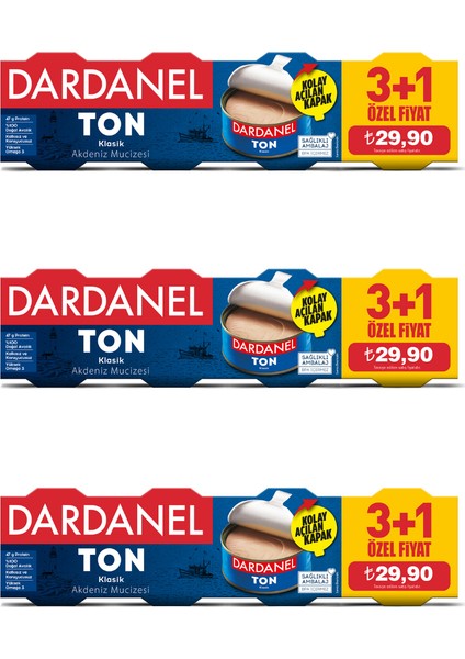 75 gr x 4 Ton Balığı (3+1) 3'lü Paket