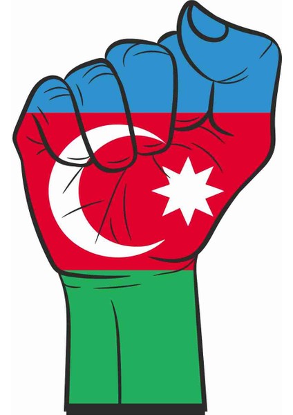 Azerbaycan Bayrak Sticker