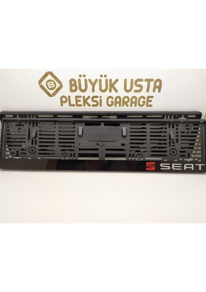 Seat Plakalık Pleksi Plaka Çerçevesi (2 Adet) Aynalı Lazer Kesim