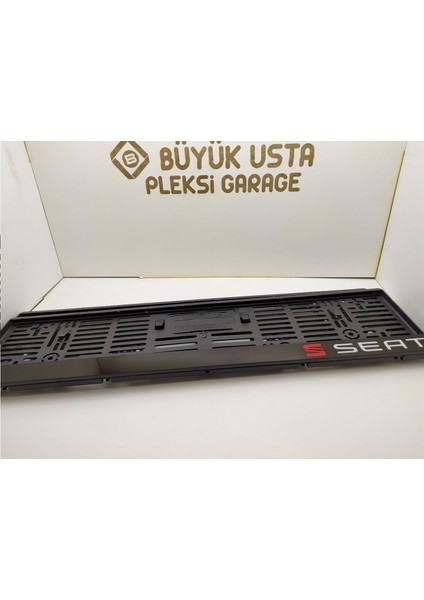 Seat Plakalık Pleksi Plaka Çerçevesi (2 Adet) Aynalı Lazer Kesim