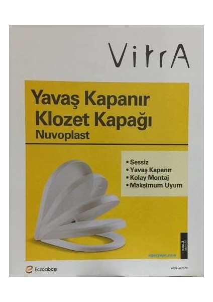 Integra 121-003-909 Universal Klozet Kapağı, Yavaş Kapanır, Kolay Çıkabilir, Beyaz