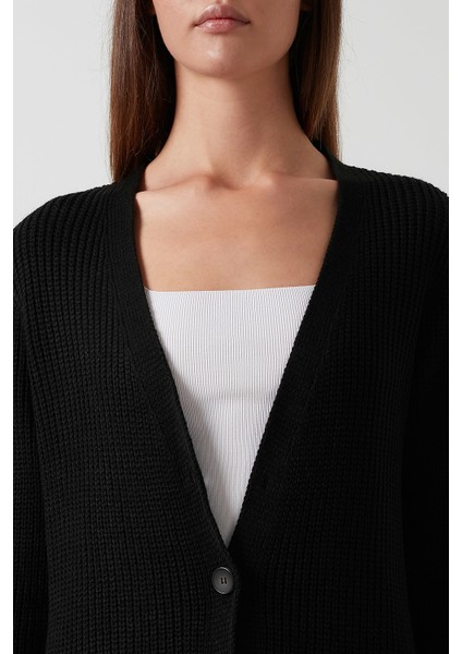 % 100 Soft Akrilik Triko Örme Uzun Hırka Kadın HIRKA 4615044