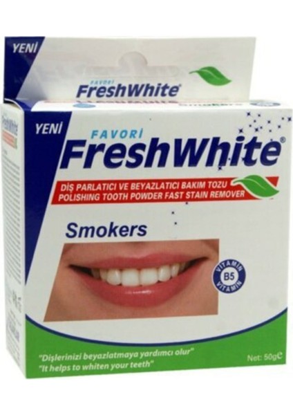 Diş Parlatıcı Fresh White Smokers 50 gr