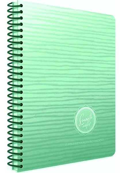 3790 Smooth Notes 80 Yaprak Kareli Karton Kapak 19 x 26 cm Yeşil