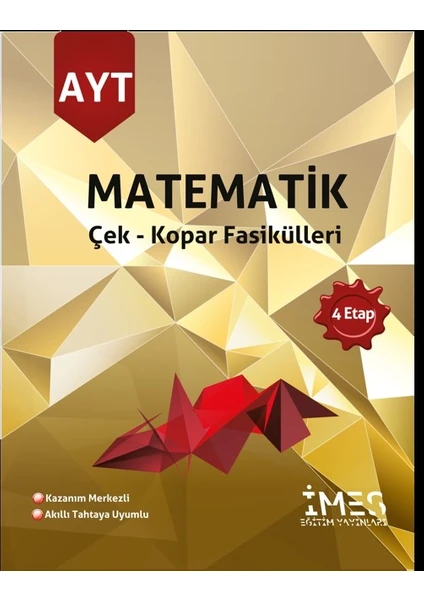 İmes Eğitim Yayınları Ayt Matematik 4 Etap Soru Bankası Çek Kopar Fasikülleri - Levent Tatkan