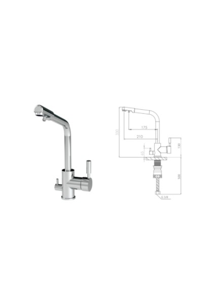 Köşeli Eviye Bataryası Arıtma Çıkışlı fiyatları