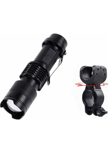 LED Bisiklet Ön Işığı 3 Modlu Far Işık Su Geçirmez Mini
