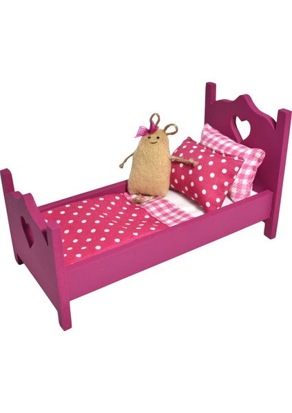 Montessori El Yapımı Oyuncak Kalpli Karyola