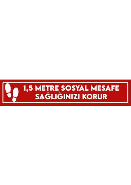 Sosyal Mesafe Yer Işaretleme Bandı / 1,5 Metre
