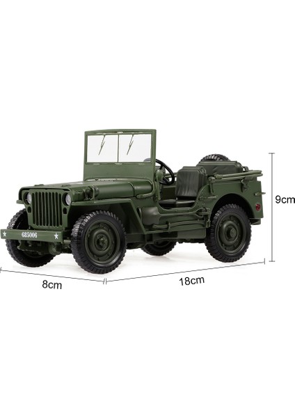 685006 1/18 Askeri Jeep Oyuncak Araba Askeri Taktikler (Yurt Dışından)