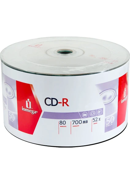 Boş CD-R 52X50'Li Spindle Boş CD