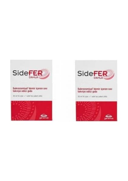 Sidefer Damla Takviye Edici Gıda 30 ml 2 Adet