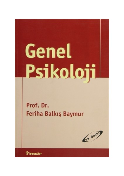 Genel Piskoloji - Feriha (Balkış) Baymur