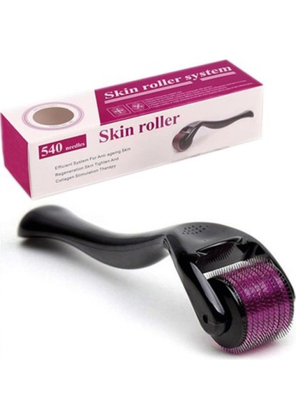 Titanyum Uçlu 540 Iğneli Derma Roller 0.5 Mm Iğne Cilt Yüz Vücut Yenileme Masaj Aleti