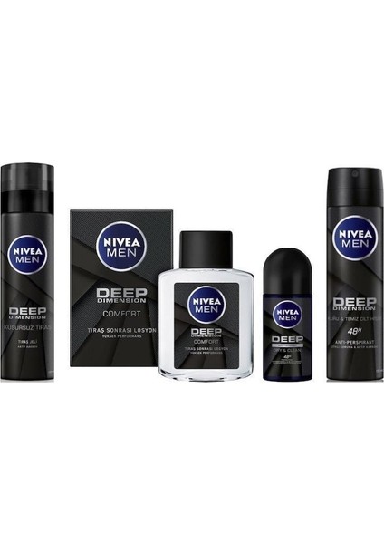 Nivea Men Deep Dimension 4'Lü Bakım Seti
