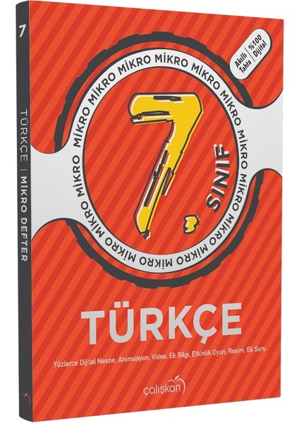 Çalışkan Yayınları 7. Sınıf Türkçe Mikro Defter