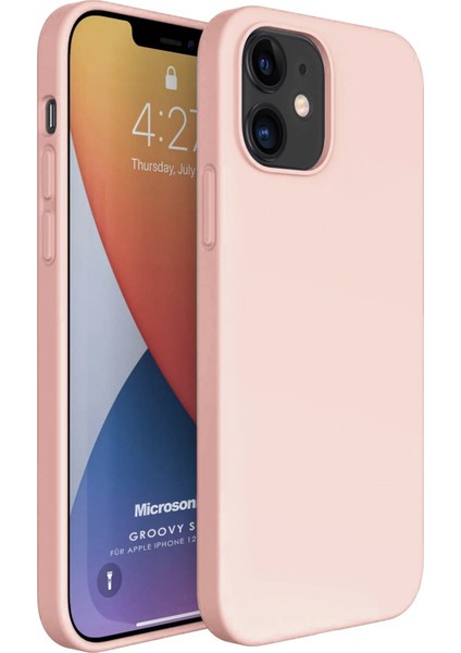 Apple iPhone 12 Kılıf Groovy Soft Rose Gold