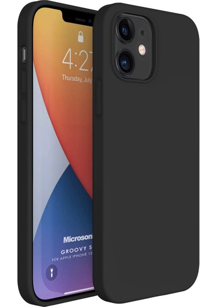 Apple iPhone 12 Kılıf Groovy Soft Siyah