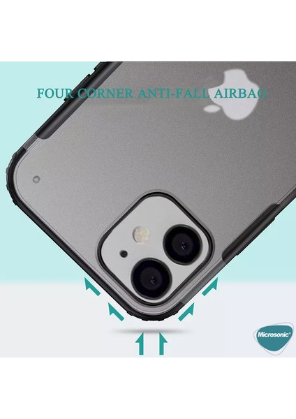 Apple iPhone 12 Mini Kılıf Frosted Frame Yeşil