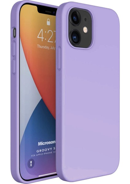 Apple iPhone 12 Mini Kılıf Groovy Soft Lila