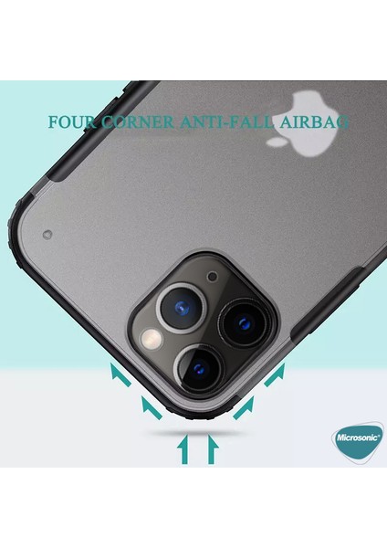 Apple iPhone 12 Pro Max Kılıf Frosted Frame Kırmızı