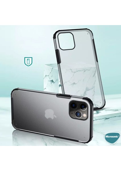 Apple iPhone 12 Pro Max Kılıf Frosted Frame Kırmızı