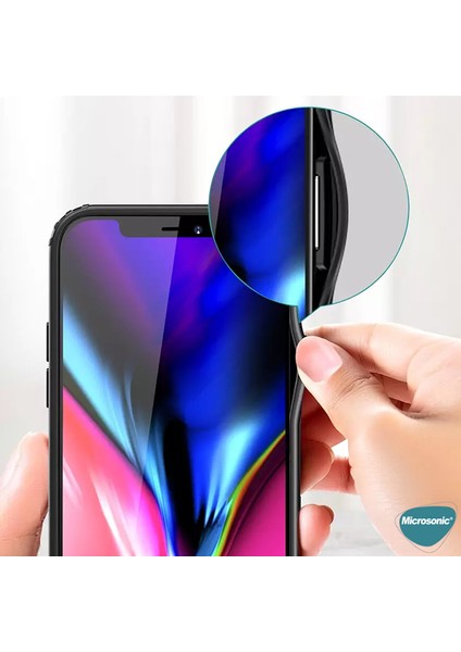 Apple iPhone 12 Pro Max Kılıf Frosted Frame Kırmızı