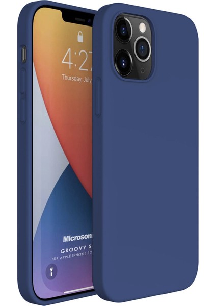 Apple iPhone 12 Pro Max Kılıf Groovy Soft Lacivert