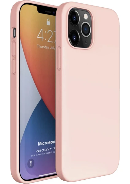 Apple iPhone 12 Pro Max Kılıf Groovy Soft Rose Gold